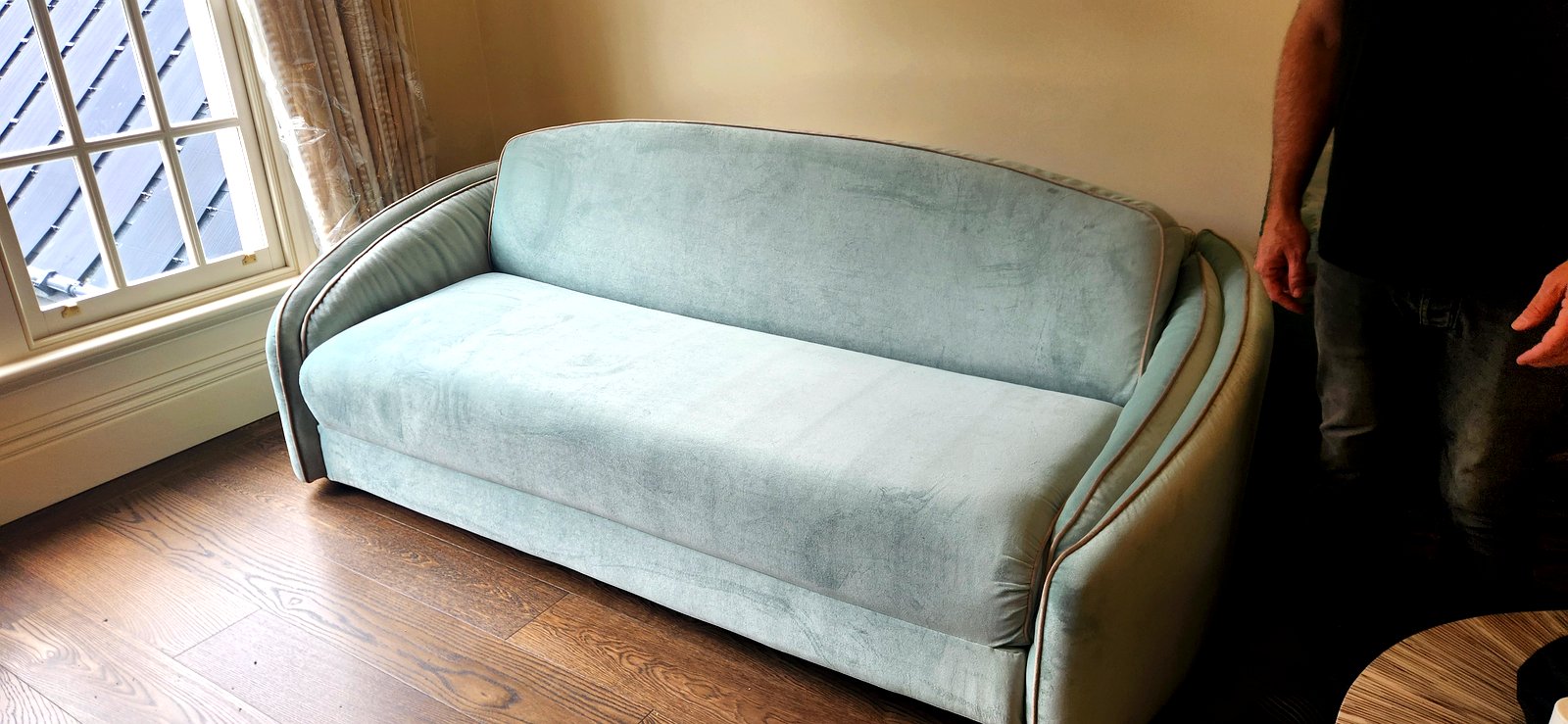 Mint velvet vintage sofa restoration