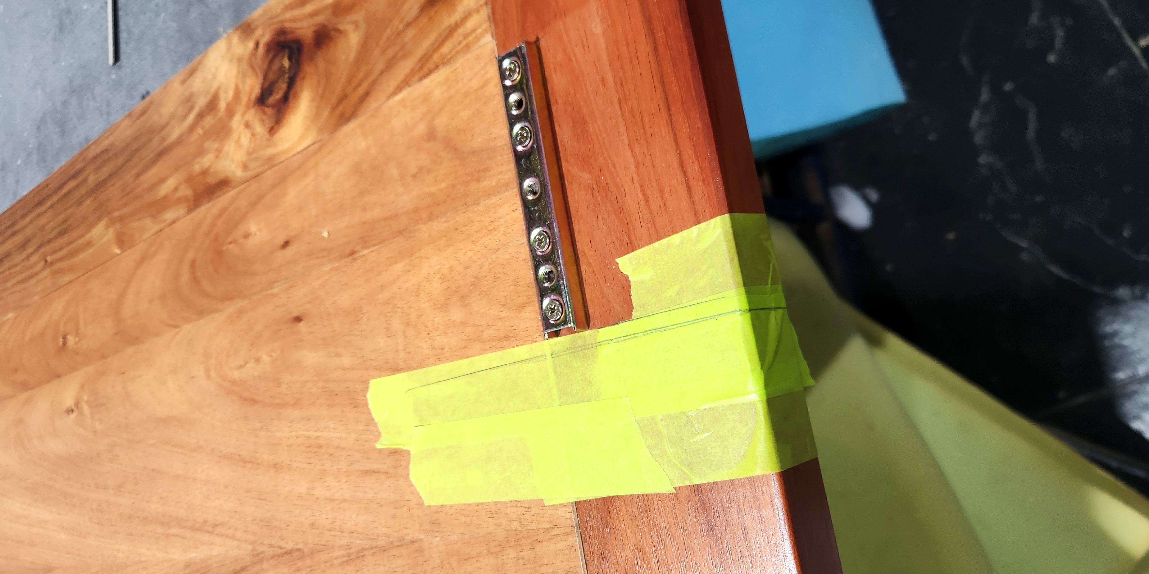 Reworking the bed footboard in progress